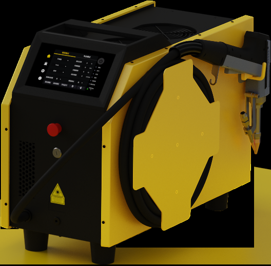 Blaster portable handheld laser welder, control-panel side view