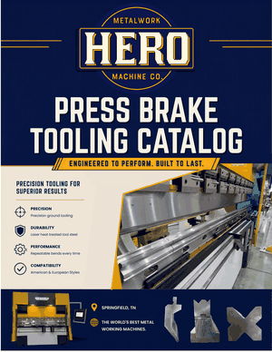 Hero Machine Co. press brake tooling catalog cover